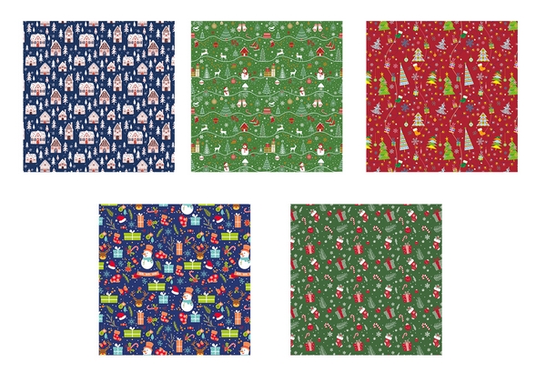 Papier ozdobny P5 500x70cm Gwiazdka zest. 15 - Bałwany, choinki, domy, gwiazdy, prezenty P5_GW_15 Pol-mak